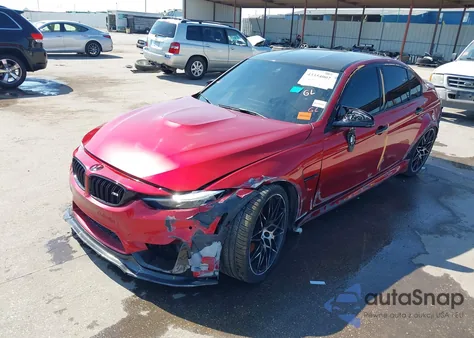 2018 BMW M3 из США, поврежденный, VIN WBS8M9C58J5L71553